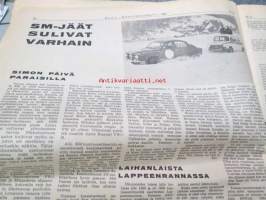 Moottoriviesti 1967 nr 3-4, sis. mm. seur. artikkelit / kuvat / mainokset; Kestotestit Opel Kadett - VW Variant - Taunus 15 M - Hillman Hunter, Kawasaki 85 J1T,