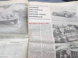 Moottoriviesti 1967 nr 3-4, sis. mm. seur. artikkelit / kuvat / mainokset; Kestotestit Opel Kadett - VW Variant - Taunus 15 M - Hillman Hunter, Kawasaki 85 J1T,