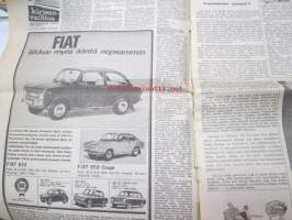 Moottoriviesti 1967 nr 6, ilmestynyt 14.6.1967, sis. mm. seur. artikkelit / kuvat / mainokset; Kansikuva Datsun 1300, Kestotesti Volvo 144 S, Taunus 15 M, Daf 44