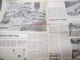 Moottoriviesti 1967 nr 6, ilmestynyt 14.6.1967, sis. mm. seur. artikkelit / kuvat / mainokset; Kansikuva Datsun 1300, Kestotesti Volvo 144 S, Taunus 15 M, Daf 44