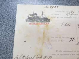 &quot;Borgå&quot;, 9.11.1911 -konossomentti, merirahtikirja