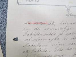 I. Pergament &amp; A. Rung - Engrossaffär, Helsingfors, 12.1.1907 -asiakirja
