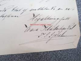 Vasa Klädeshandel - F.S. Sjöholm, Wasa (Vaasa), 3.4.1907 -asiakirja