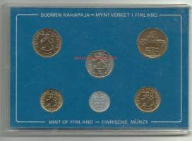 Suomen Rahapajan leimakiiltoiset metallirahat - vuosisarja 1982