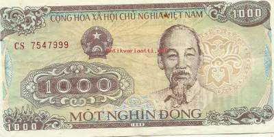 Vietnam 1000 Dong 1988 -  seteli