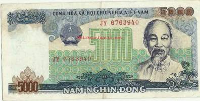 Vietnam 5000 Dong 1987 -  seteli