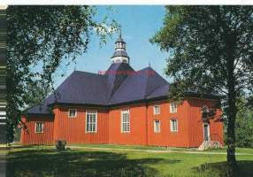 Ilomantsin kirkko  - kirkkopostikorttikortti  paikkakuntapostikortti kulkenut