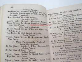 Finlands Stats-Kalender för år 1854, till Helsingfors horizont -valtiokalenteri, jossa mm. almanakka, &quot;Turkarnes Kalender&quot;, Dagliga medelvärmen i Helsingfors,