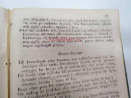 Finlands Stats-Kalender för år 1854, till Helsingfors horizont -valtiokalenteri, jossa mm. almanakka, &quot;Turkarnes Kalender&quot;, Dagliga medelvärmen i Helsingfors,