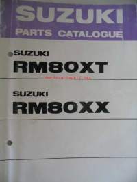 Suzuki RM80XT RM80XX parts catalogue varaosaluettelo