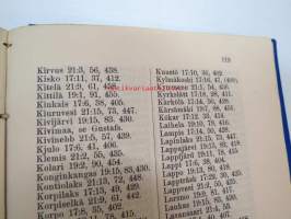 Finlands Stats-Kalender för år 1887 -valtiokalenteri, jossa mm. almanakka, &quot;Turkarnes Kalender&quot;, Dagliga medelvärmen i Helsingfors, Planeternas synbarhet, Ryska