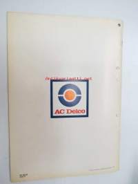 AC Delco Fläktremmar 1975 katalog -luettelo