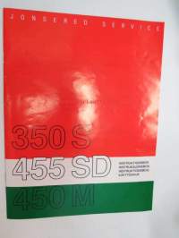 Jonsered 350 S, 455 SD, 450 M Instruktionsbok - Instruksjonsbok - Instruktionsbog - Käyttöohjekirja ruohonleikkuri, gräsklippare (lawn mower manual) + Briggs &amp;