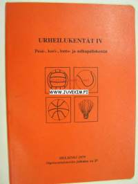 Urheilukentät IV Pesä-, kori-, lento- ja sulkapallokentät