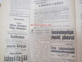Opettajain lehti 1910 -sidottu vuosikerta