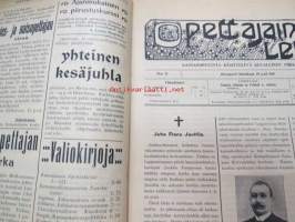 Opettajain lehti 1910 -sidottu vuosikerta
