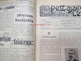 Opettajain lehti 1910 -sidottu vuosikerta