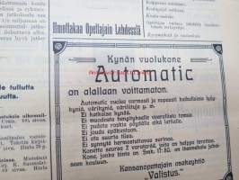 Opettajain lehti 1910 -sidottu vuosikerta