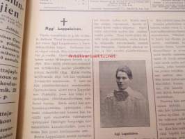 Opettajain lehti 1911 -sidottu vuosikerta