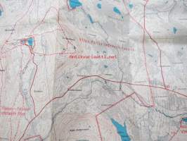 Ylläs-Levi 1976 Ulkoilukartta - Friluftskarta 1 : 50 000