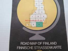 GT 3 Suomen tiekartta 1:200 000 Vägkarta över Finland - Road map of Finland - Finnische Strassenkarte