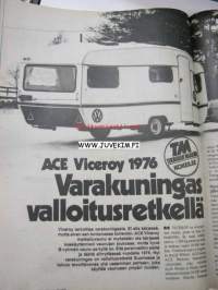 Tekniikan Maailma 1976 nr 8 Koeajossa Fiat132. Veneen keväthuolto mm.  myrkkymaalit. Autolla neuvostoliittoon. Metanoli, tulevaisuuden polttoaine. TM tyypit: Saab