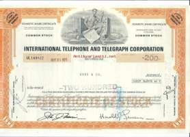 American Telephone and Telegraph Corporation 1973 - osakekirja