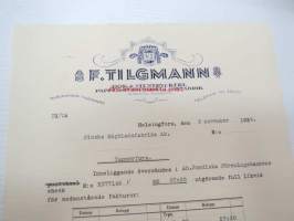 Ab F. Tilgmann Oy, Helsingfors 9.11.1939 -liikekirje