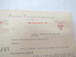 Fenni Faneriosakeyhtiö, Lahti 29.4.1929 -liikekirje