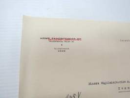 Häme Faneritehdas Oy, Tavastehus (Hämeenlinna) 29.5.1931 -liikekirje