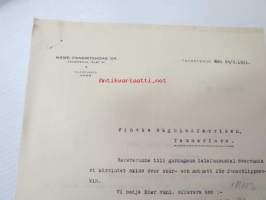 Häme Faneritehdas Oy, Tavastehus (Hämeenlinna) 24.2.1931 -liikekirje
