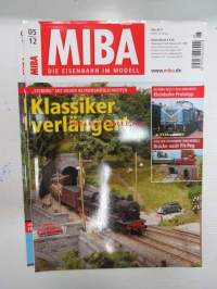 MIBA - Die Eisenbahnmodelle 2012, 10 kpl rautatieharrastelehtiä, saksankielisiä, numero 2 ja 8 puuttuu, kaikkien kansikuvat näkyvät kuvissa