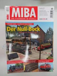 MIBA - Die Eisenbahnmodelle 2012, 10 kpl rautatieharrastelehtiä, saksankielisiä, numero 2 ja 8 puuttuu, kaikkien kansikuvat näkyvät kuvissa