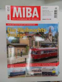MIBA - Die Eisenbahnmodelle 2012, 10 kpl rautatieharrastelehtiä, saksankielisiä, numero 2 ja 8 puuttuu, kaikkien kansikuvat näkyvät kuvissa