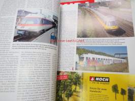 MIBA - Die Eisenbahnmodelle 2012, 10 kpl rautatieharrastelehtiä, saksankielisiä, numero 2 ja 8 puuttuu, kaikkien kansikuvat näkyvät kuvissa