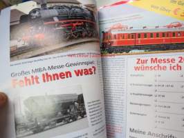 MIBA - Die Eisenbahnmodelle 2013, 12 kpl rautatieharrastelehtiä, saksankielisiä, joulukuun numero puuttuu?, kaikkien kansikuvat näkyvät kuvissa