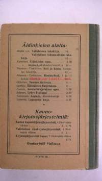Työ ja Isänmaa Ylemmän kansakoulun III:n ja IV:n osaston lukukirja
