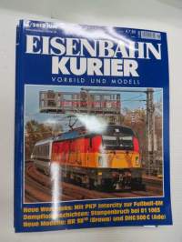 Eisenbahn Kurier 2012, 11 kpl rautatieharrastelehtiä, saksankielisiä, kaikkien kansikuvat ja sisältöä näkyvät kuvissa