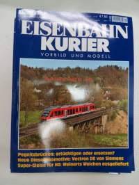 Eisenbahn Kurier 2012, 11 kpl rautatieharrastelehtiä, saksankielisiä, kaikkien kansikuvat ja sisältöä näkyvät kuvissa