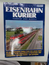 Eisenbahn Kurier 2012, 11 kpl rautatieharrastelehtiä, saksankielisiä, kaikkien kansikuvat ja sisältöä näkyvät kuvissa