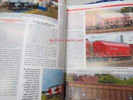 Eisenbahn Kurier 2012, 11 kpl rautatieharrastelehtiä, saksankielisiä, kaikkien kansikuvat ja sisältöä näkyvät kuvissa