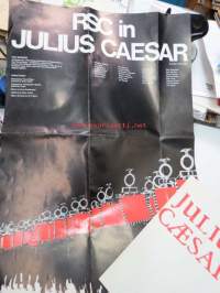 Royal Shakespeare Company - Julius Caesar -näytelmän mainosjuliste ja ohjelma / esite