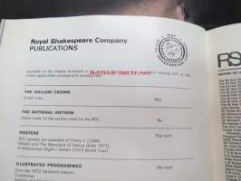 Royal Shakespeare Company - Julius Caesar -näytelmän mainosjuliste ja ohjelma / esite