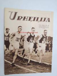 Urheilija 1928 nr 7, kansikuvassa Ritola, Loukola, Borg