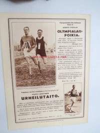 Urheilija 1928 nr 6, kansikuvassa Armas Wahlstedt
