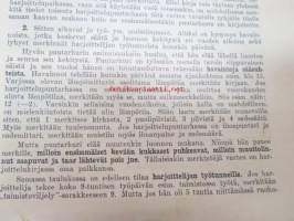 Puutarhaharjoittelukirja 4 kpl - näitä pidetty ammattiopintoihn liittyen Lepaa - Harviala, Kauppapuutarha Vakkuri - Hankkijan Keskustaimisto