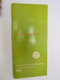 Harvialan taimitarha tuoteluettelo 1967