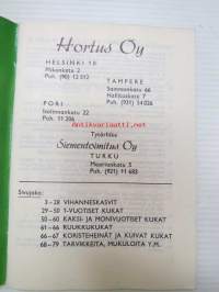 Hortus siemenet luettelo 1967