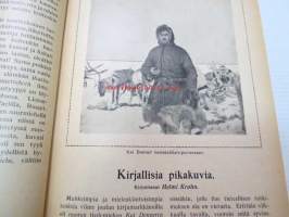 Otava - Kuvallinen kuukauslehti 1916 -sidottu vuosikerta, sisältää runsaasti mielenkiintoisia artikkeleita eri aihepiireistä, painokuvia, kannet sidottu tässä