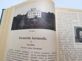 Otava - Kuvallinen kuukauslehti 1916 -sidottu vuosikerta, sisältää runsaasti mielenkiintoisia artikkeleita eri aihepiireistä, painokuvia, kannet sidottu tässä